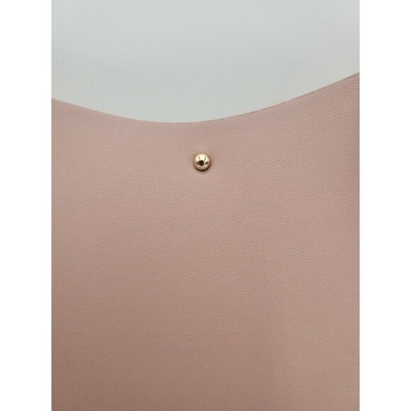 NEW Samara Minimalist Medium Shoulder Bag Peony Pink Vegan Leather Crossbody - Picture 3 of 11